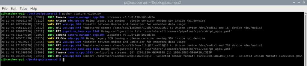 Set Up Python Picamera2 on a Raspberry Pi (Take Photos and Capture Video) 8 picamera2 python capture video command
