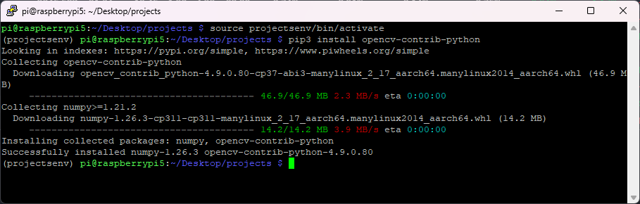 Install OpenCV on a Raspberry Pi (compatible with all RPi boards) 5 python3 install openCV pip command
