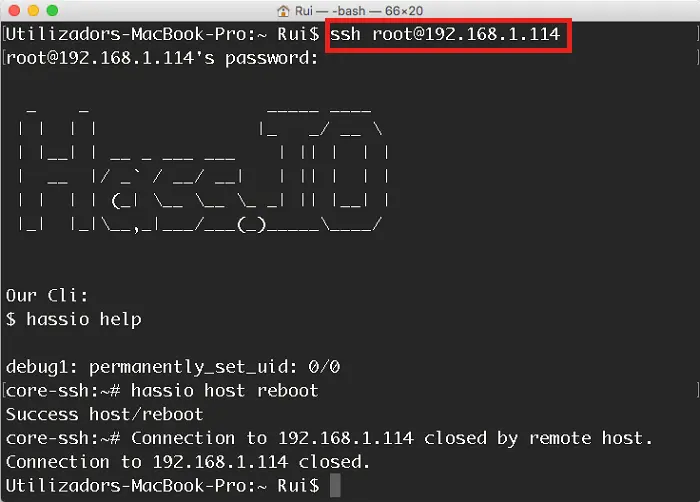 Getting Started with Home Assistant on Raspberry Pi 22 reboot MAC OS