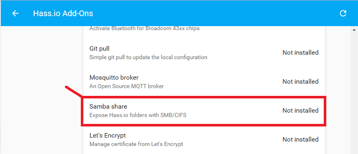 Getting Started with Home Assistant on Raspberry Pi 10 samba share