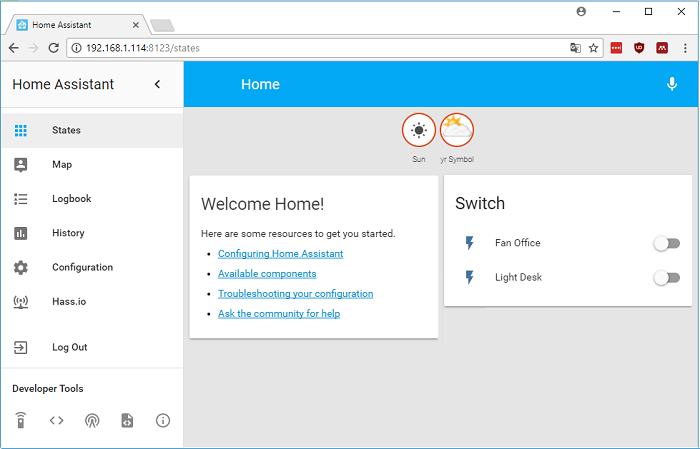 Getting Started with Home Assistant on Raspberry Pi 31 switch user interface