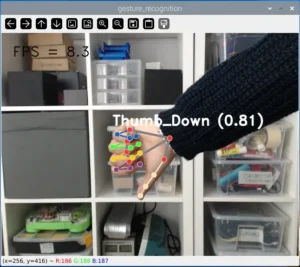 testing mediapipe thumbs down