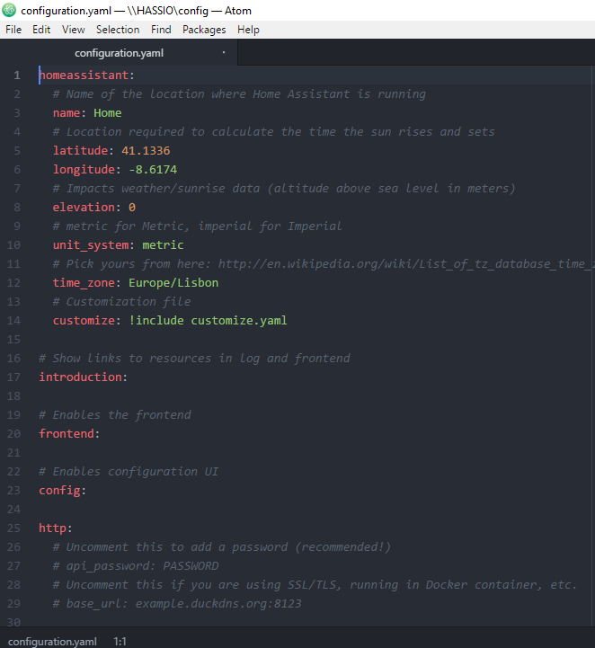 Getting Started with Home Assistant on Raspberry Pi 23 yaml file components